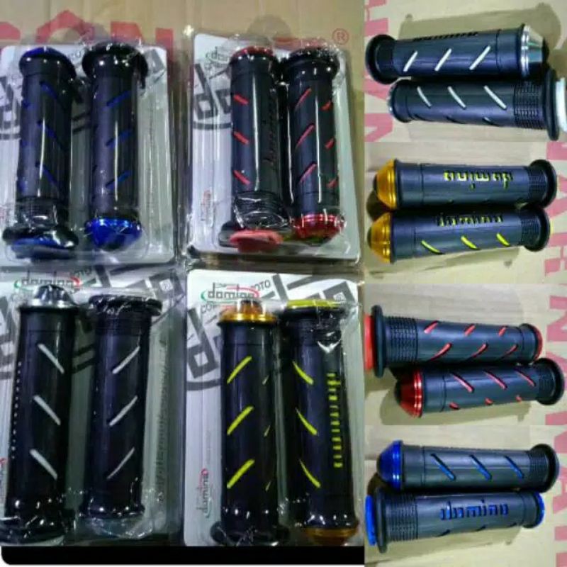 * handgrip + jalu stang variasi motor grip gas karet premium grip garis stang akai racing