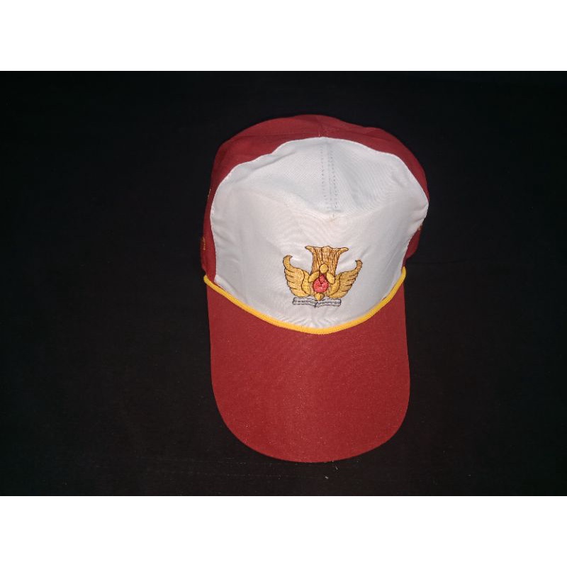 (BISA COD)topi sd/SMP,pramuka,tulisan sd negeri/merah putih/biru smp