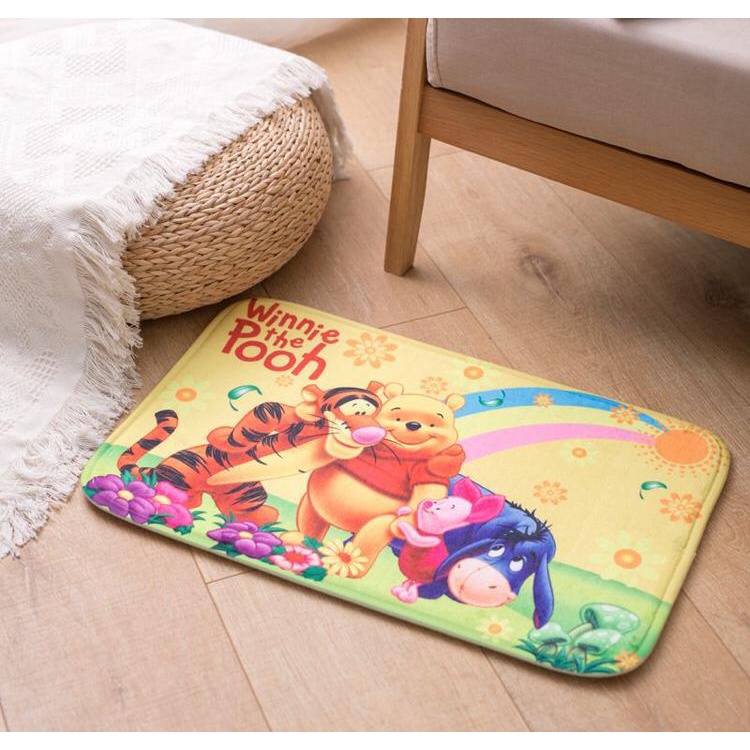 KESET ALAS KAKI WINNIE THE POOH DUFFY STELLA LOU SHELLIE MAY GELATONI LILO STITCH KARPET IMPOR TIKAR