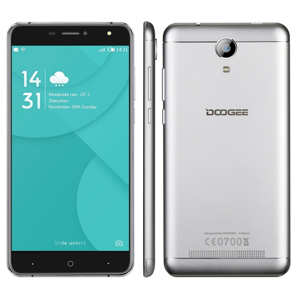 Doogee X7 Pro MTK6537 Quadcore 2GB+16GB 6 Inch HD 5MP+8MP DualCamera Smartphone