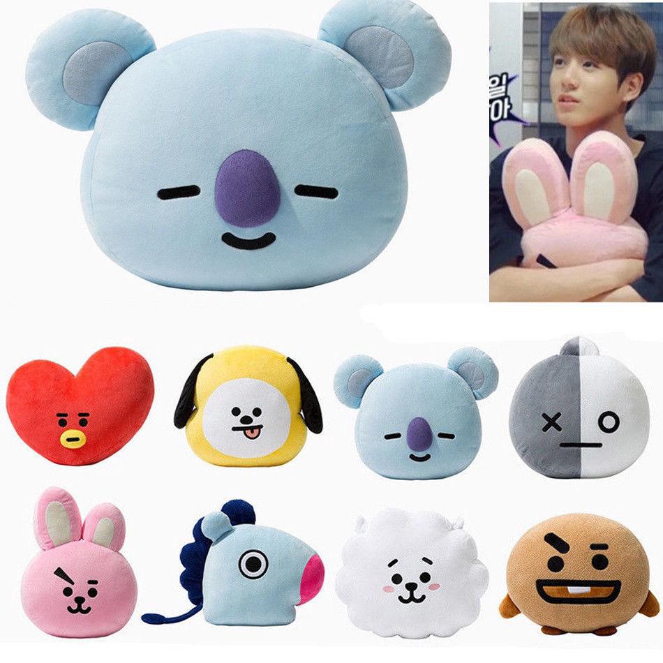  Boneka  Bantal Sofa Kpop BTS  bt21 Tony shooky RJ Suga  Bahan 