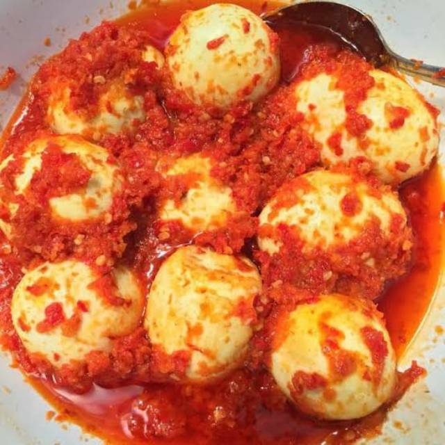 

telur bulet balado