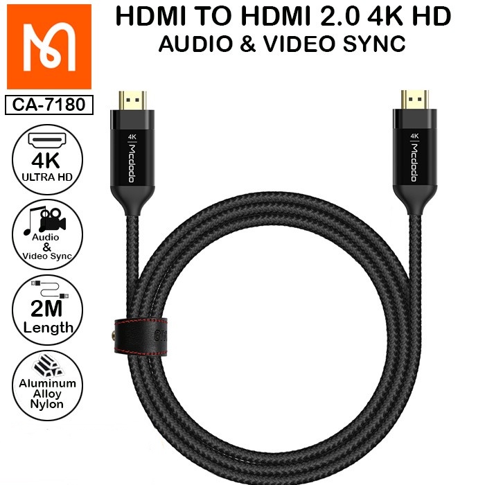 MCDODO CA-7180 CABLE HUB HDMI TO HDMI VIDEO TRANSMISSION 4K HD KABEL LAPTOP PS4 AUDIO TV