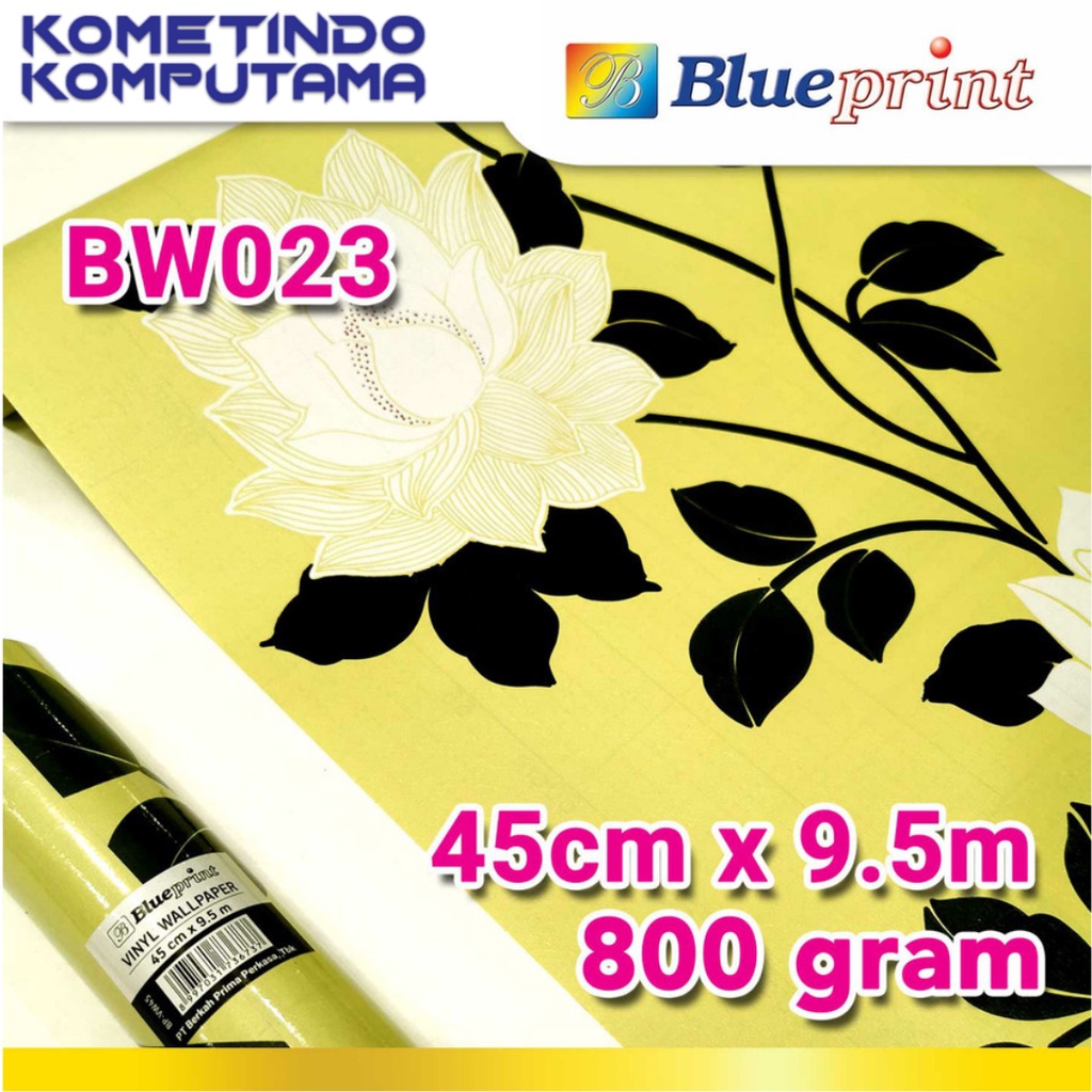 BW023 Wallpaper Sticker Vinyl Dinding BLUEPRINT 45Cm x 9,5M Motif BW023 - Wallpaper Dinding