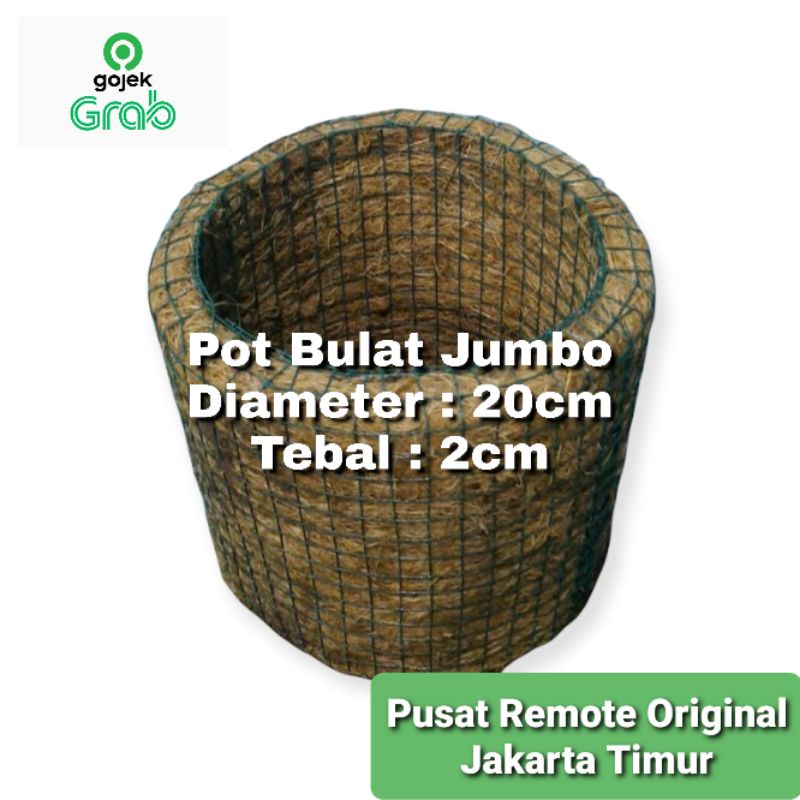 POT TANAMAN POT BUNGA BULAT BESAR DIAMETER 20CM 20 CM