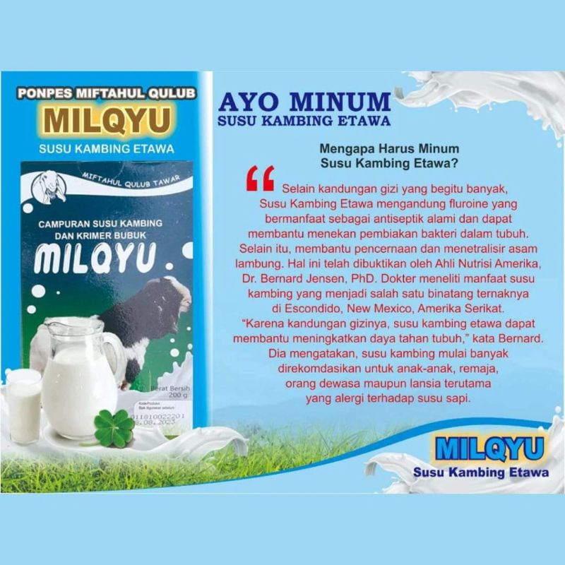 MILQYU Susu Kambing Etawa Miftahul Qulub