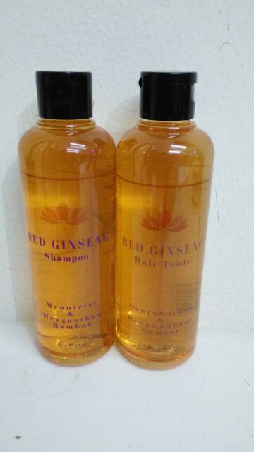 READY 1 PAKET RED GINSENG SHAMPOO + HAIR TONIC BPOM ORIGINAL