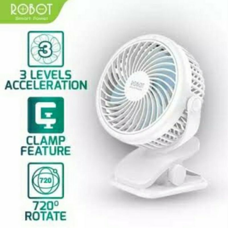 Robot RT-BF10 Kipas Angin Turbo Speed Usb Portable Powerbank Mini Fan