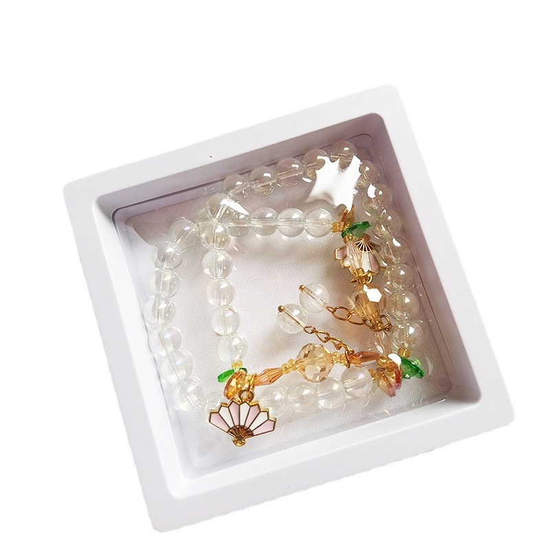 Jantung crystal gelang mahasiswa pacar gelang DIY manik-manik retak cystal