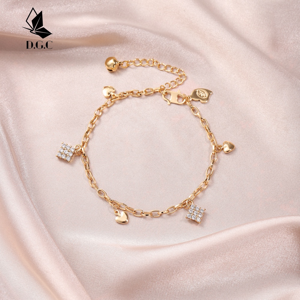 ✨♥️✅COD Gelang Titanium Anti Karat Aksesoris Fashion Gelang Serut Rantai Wanita Korea Premium  D221