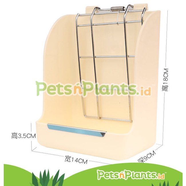 Tempat Makan &amp; Rumput Kelinci Chinchilla Guinea Pig - Timothy Hay Rack