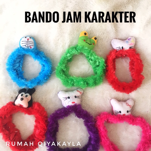 BANDO JAM DINDING KARAKTER boneka DORAEMON KEROPI MICKEY HELLOKITTY | HIASAN BANDO JAM BUKU RASFUR