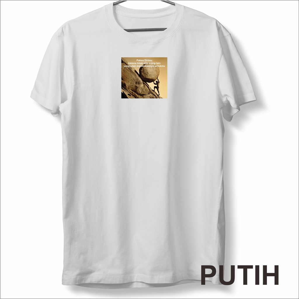 Baju Kaos Distro Premium Pria katun / cotton combed 30s Kata Kata Bijak