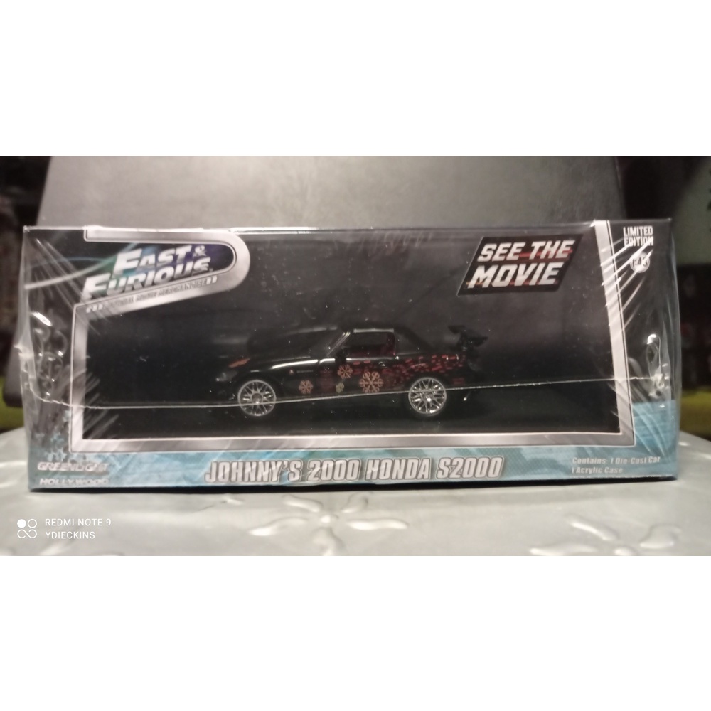 Diecast Greenlight Johnny's 2000 Honda S2000 - Fast & Furious
