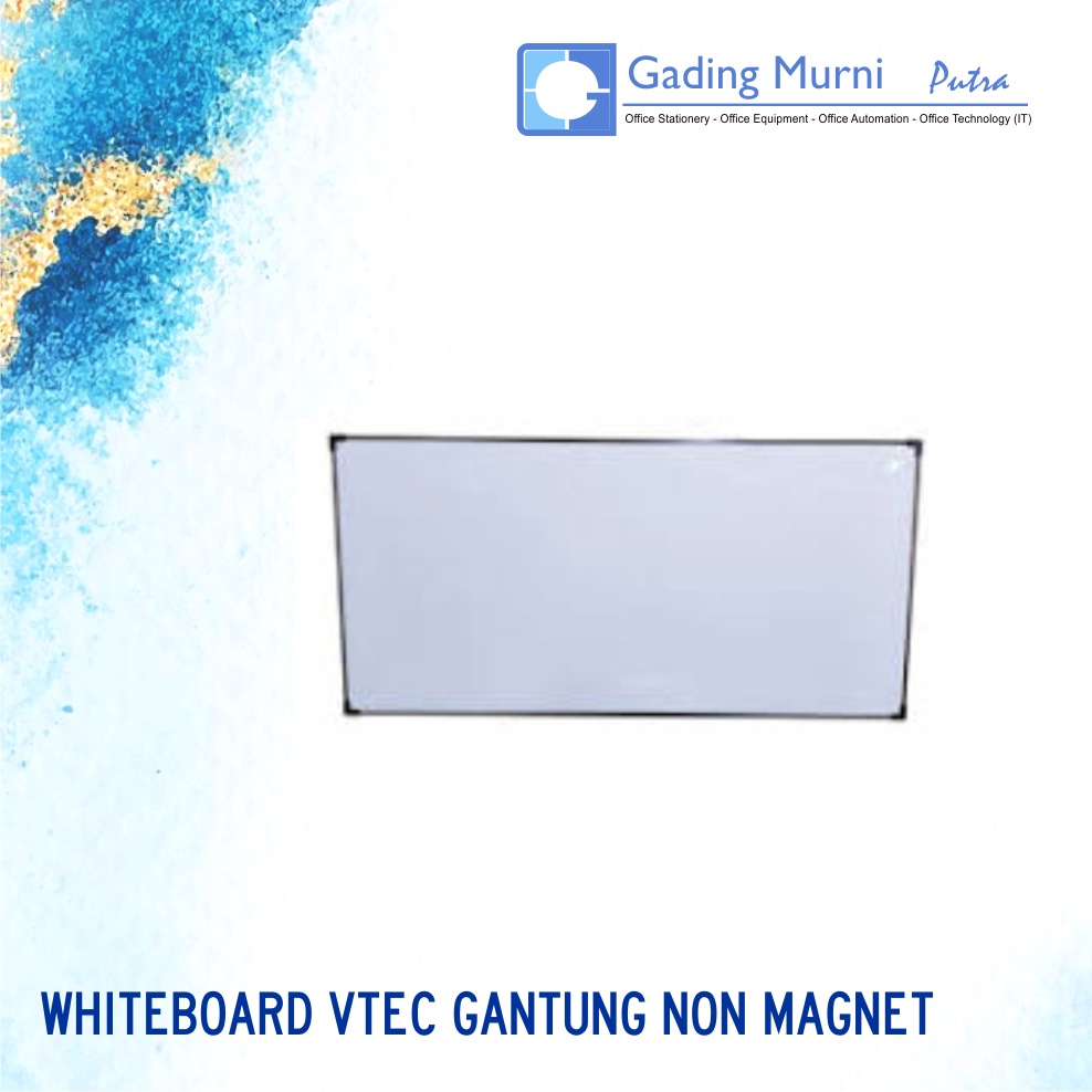 

Papan tulis Whiteboard papan tulis Spidol V-TEC GANTUNG NON MAGNET