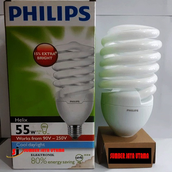 LAMPU PHILIPS TORNADO helix 55 WATT
