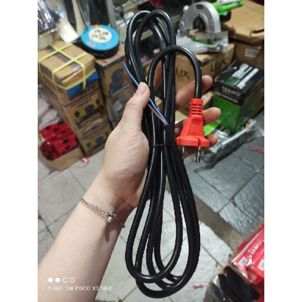 KABEL KETAM 3 METER / KABEL COLOKAN COCOK UNTUK SEMUA MESIN LISTRIK PANJANG 3 METER