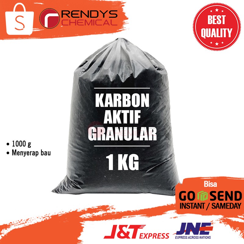 Karbon Aktif Butiran / Active Carbon Granular / Granular Activated Carbon - 1 Kg