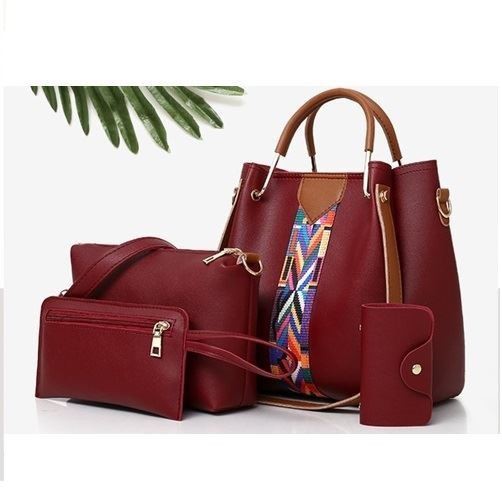 BJ23108 (4IN1) - BLACK/BROWN/GRAY/GREEN/PINK/RED/WHITE - TAS TOTE SLEMPANG TAS WANITA FASHION IMPORT MODIS ELEGAN TERMURAH TERLARIS TERBARU BAGSTORE JAKARTA TAS BATAM BQ3155 ZCJ5542 B3108 LT1691 DC3018 CR7628