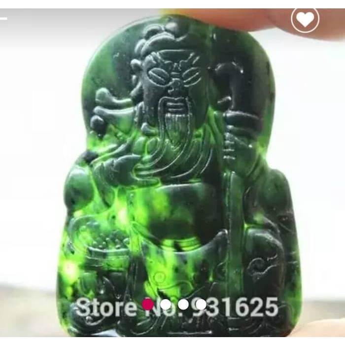 [Bayar di Tempat] LIONTIN BLACK JADE MOTIF NAGA