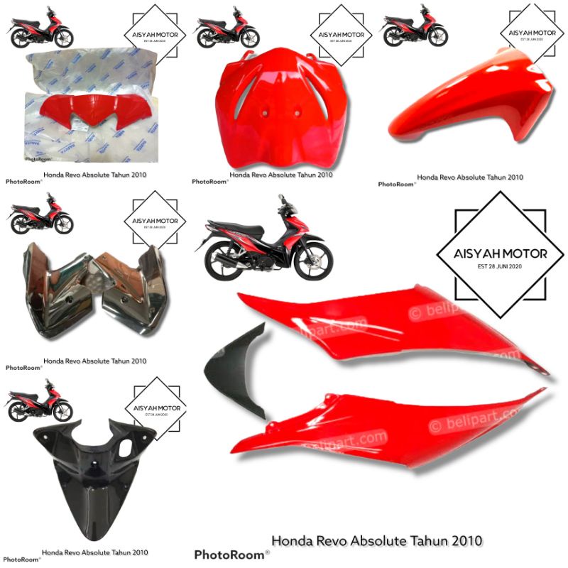 Bodi Halus Honda Revo Absolute Warna Merah Cabe Tahun 2010