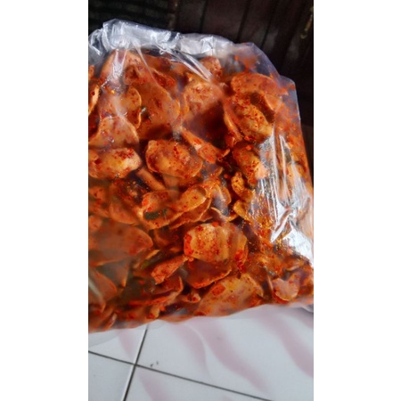 

basreng bulat kering enak, pedas gurih kemasan 100gr pouch