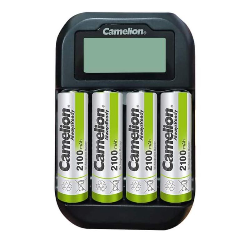 Camelion Charger 1046 + AA 2100 mAh BP4 - LCD Voltase Display