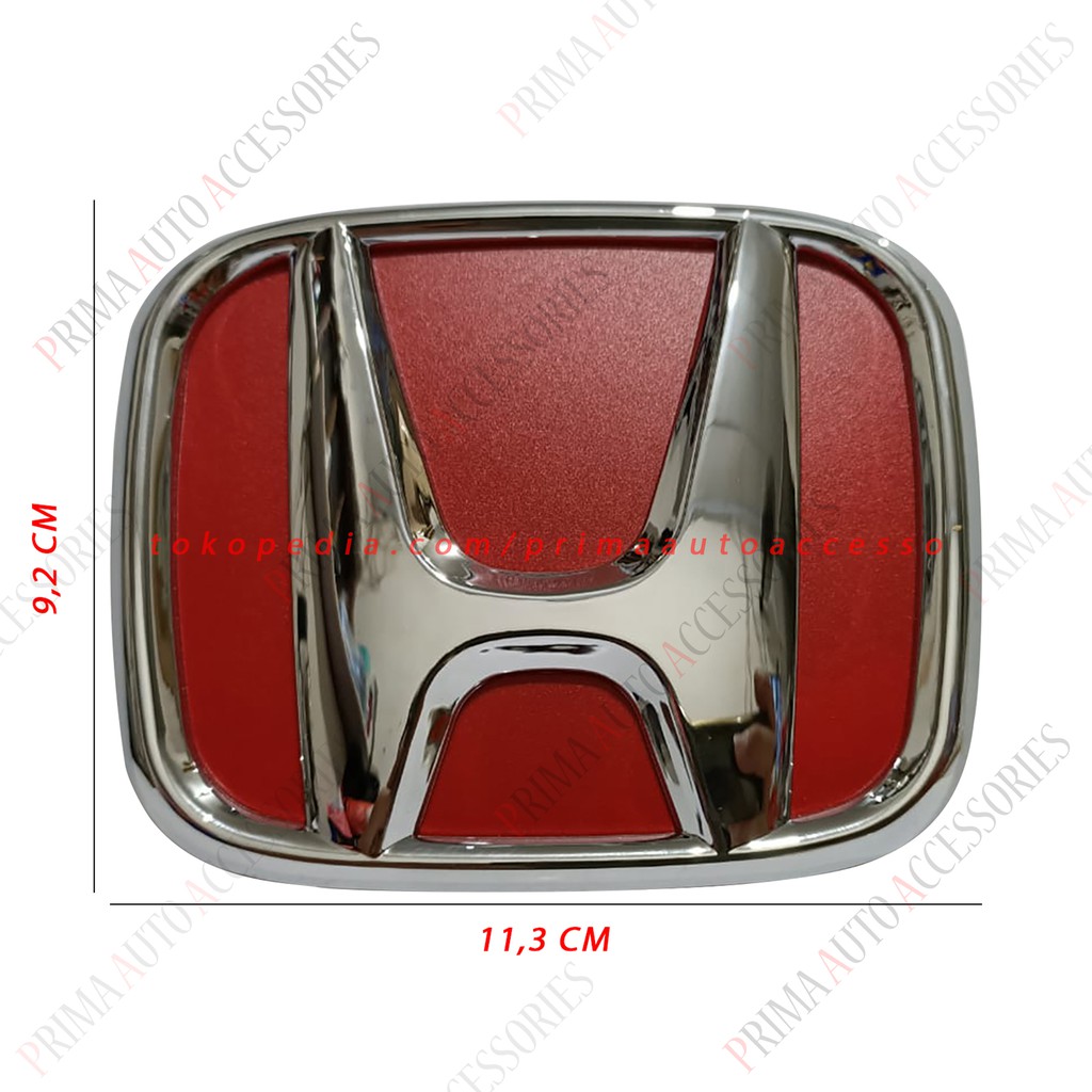 Logo Emblem Mobil HONDA BRIO ALL NEW 2018 - 2021 BG MERAH (Belakang)