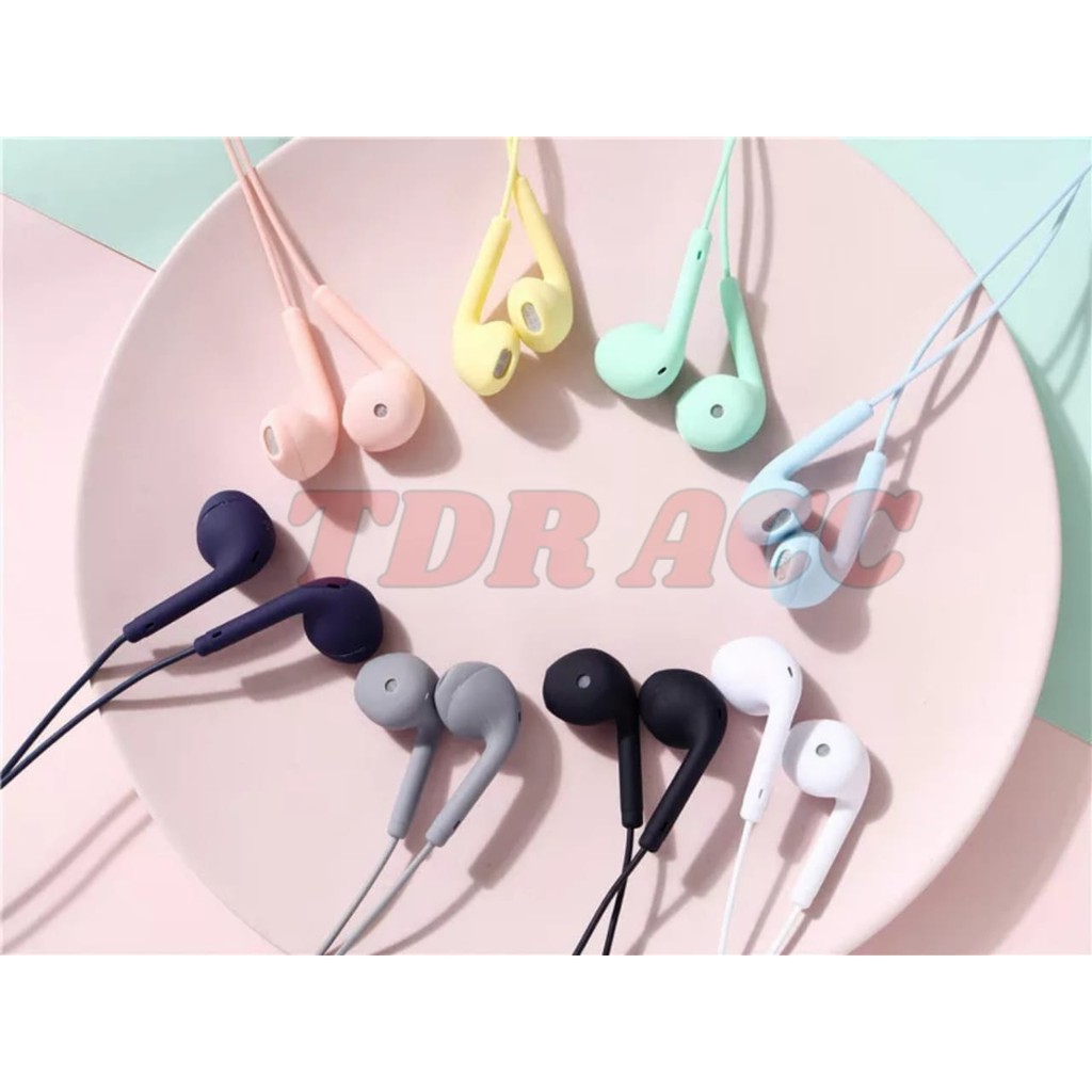 HEADSET EARPHONE HANDSFREE STEREO U19 MACARON EXTRA BASS