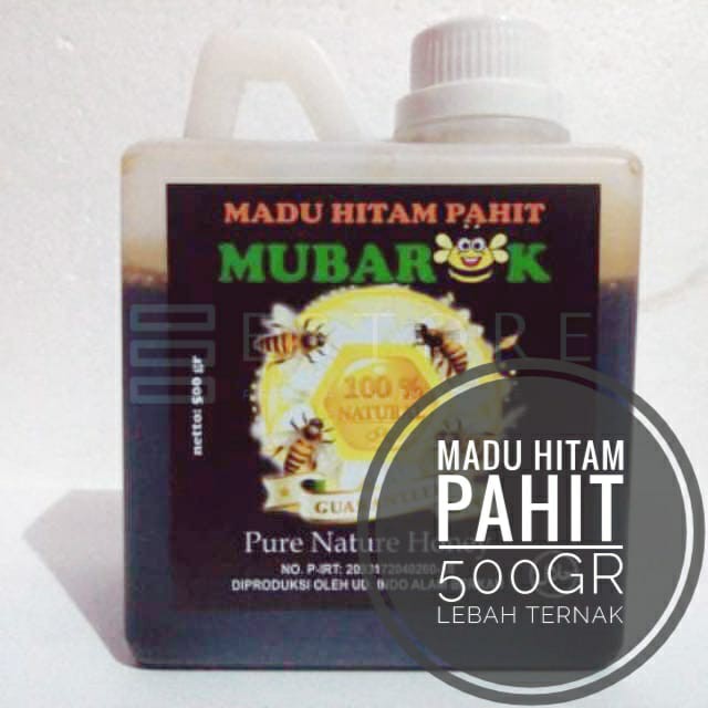

[ASLI] Madu Asli Lebah ternak Madu Hitam Pahit 500gr #MUBAROK