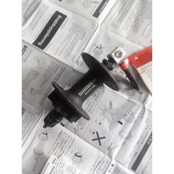 HUB DEPAN SHIMANO 32 HOLE FOR DISCBRAKE MTB