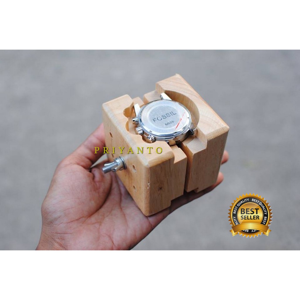 tatakan / dudukan penahan body jam tangan holder case watch alat servis jam tangan