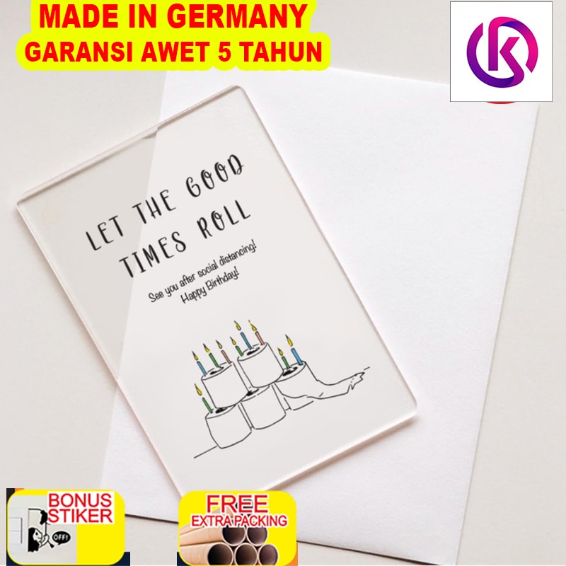 

Terlaris Acrylic Quarantine Birthday Card | Kartu Ucapan Akrilik Lucu