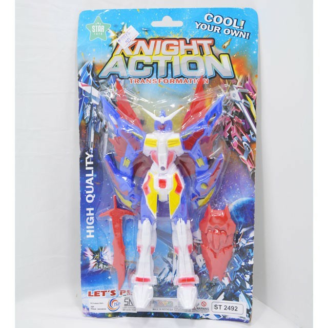 ST2492 Mainan Robot Gundam Sayap Kemasan Set press Mika ST 2492