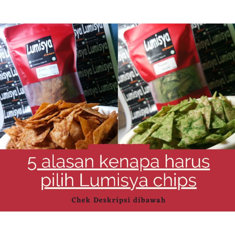 

keripik pangsit Spicy Cheese Lumisya Chips