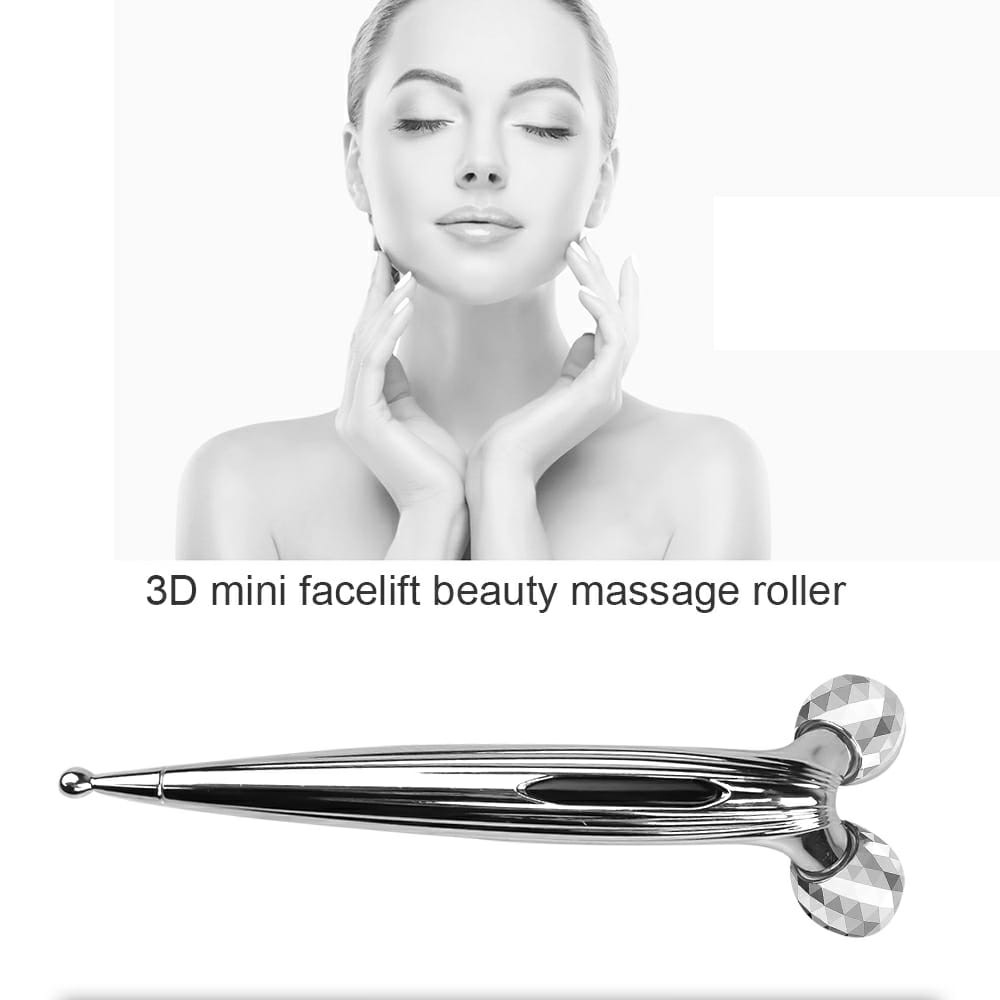 ALAT PIJAT WAJAH 3D MINI ROLLER MASSAGER AKUPUNTUR MASSAGE FACE TERAPI KULIT ROLLER FACIAL LA019S3