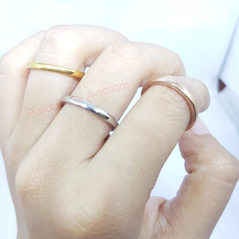 Cincin Titanium ANTI KARAT SELAMANYA PGM CT132 (SATUAN)