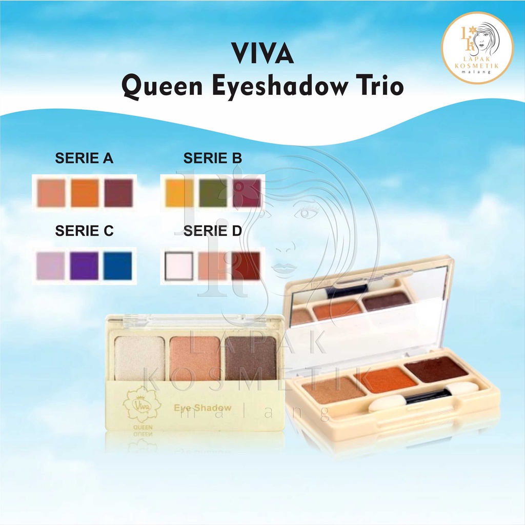 Viva Queen Eye Shadow Trio | Viva Eyeshadow 3 Warna
