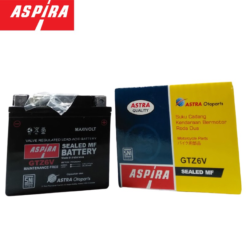 ASPIRA Aki Kering Motor Matic GTZ-6V