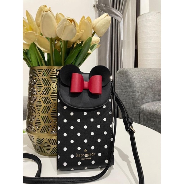 Kate Spade X Disney Mini Mouse North South Flap Phone Crossbody