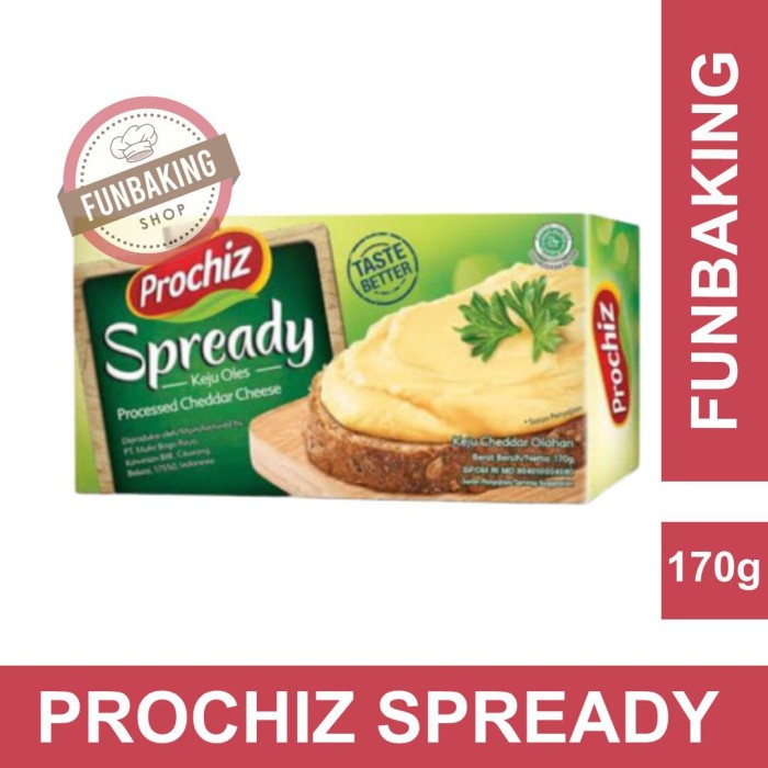 

Keju- Funbaking - Keju Oles Prochiz Spready Chesse 170Gr -Keju.