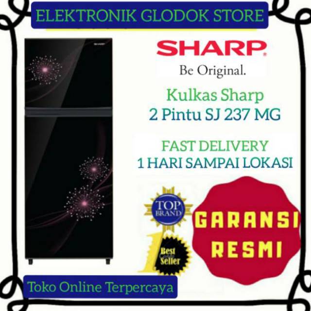 Promo Kulkas Sharp SJ 236 / 237 MG / NEW Lemari Es 2 Pintu ...