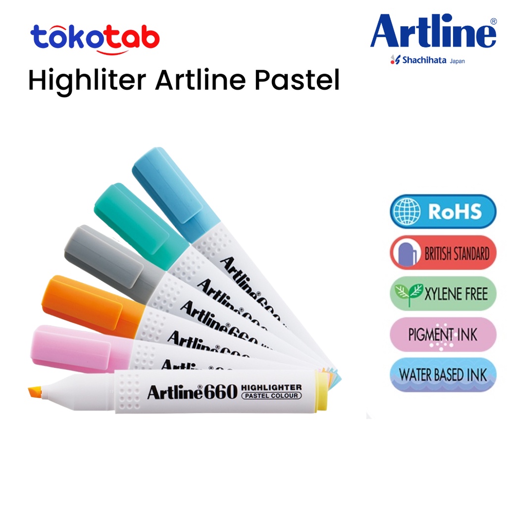 

Tokotab - Artline Highlighter Pastel Textliner EK-660 Penanda Tulisan Stabilo Artline