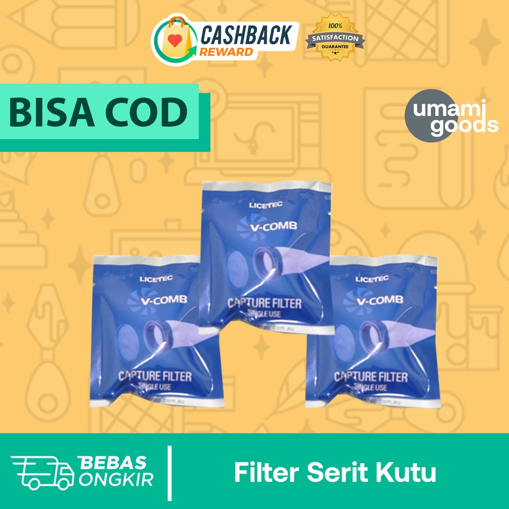 FILTER V COMB SERIT KUTU ELEKTRIK VACUM SISIR KUTU / VAKUM PENYEDOT KUTU RAMBUT SERIT KUTU ELEKTRIK