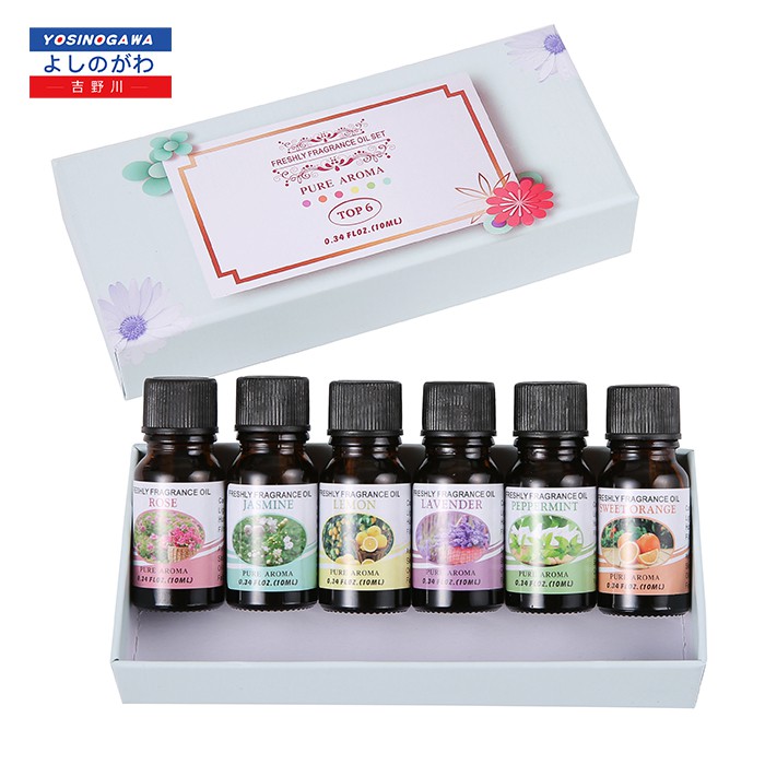 Oil aromaterapi paket 6 PCS Minyak Aromaterapi esensial Oil 10 Ml - yosinogawa