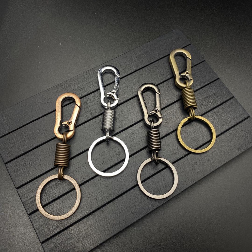 Gantungan kunci carabiner spring per stainless kualitas terbaik murah tebal