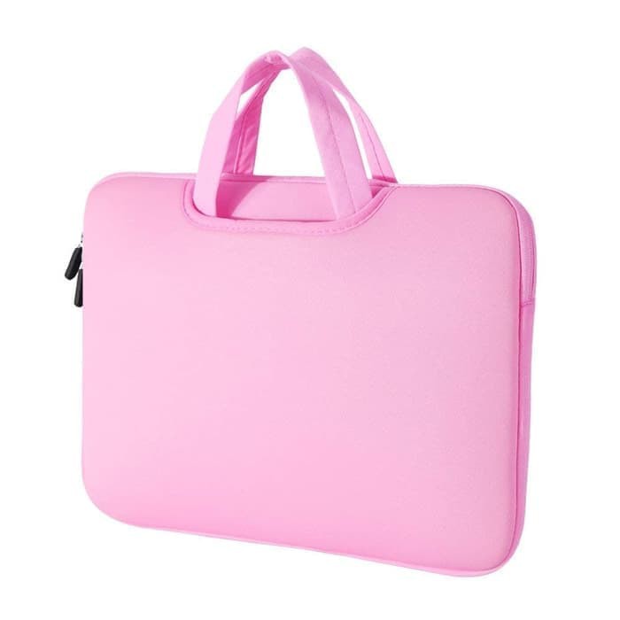 Tas Laptop Softcase Jinjing Foam Neoprene for Macbook 11 12 13 m1/m2 inch - Pink