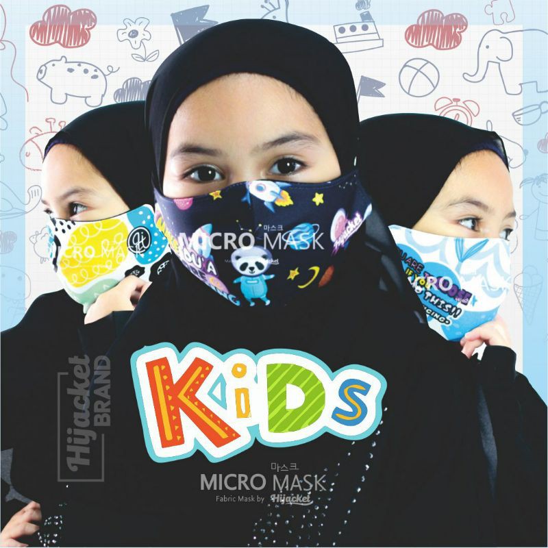  Masker  Hijab  anak Masker  hijacket Kids Masker  anak 