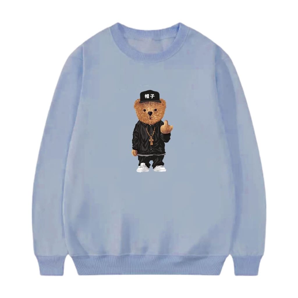 Sweater Crewneck Bear Sweatshirt Polos SIZE M - XXL switer Cowok Cewek Sweater Pria Wanita Terlaris