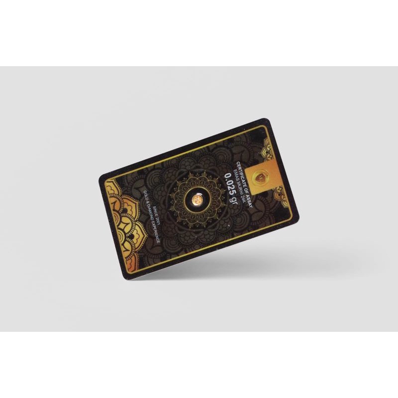 KOIN EMAS MINIGOLD BLACK SERIES 0.025 GRAM